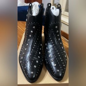 sam edelman brian western studded ankle boot bootie